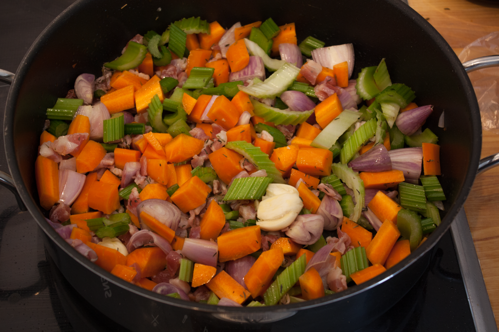 légumes frits