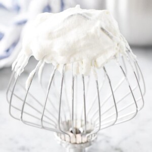 Crème chantilly sur un fouet Kitchen Aid