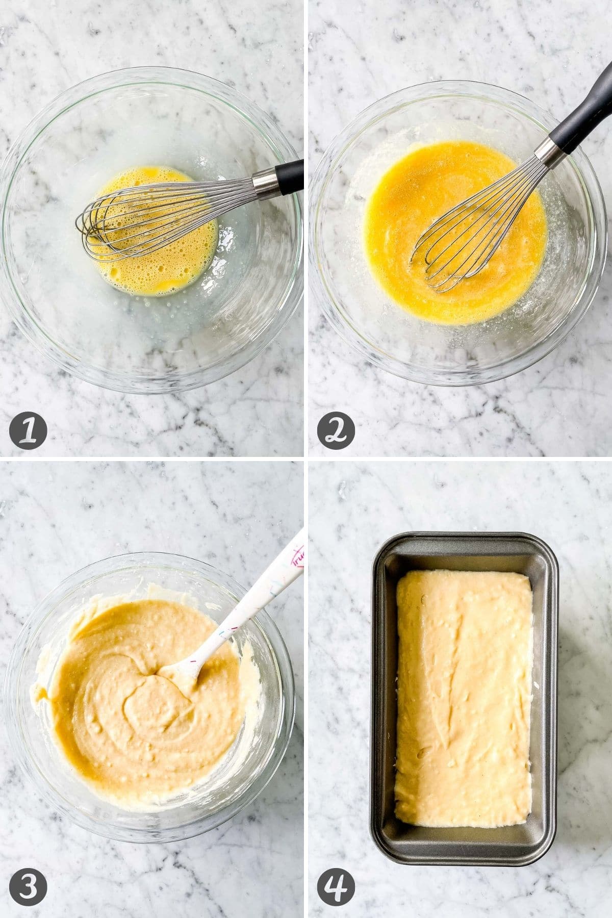 Collage étape par étape montrant comment faire cette recette.