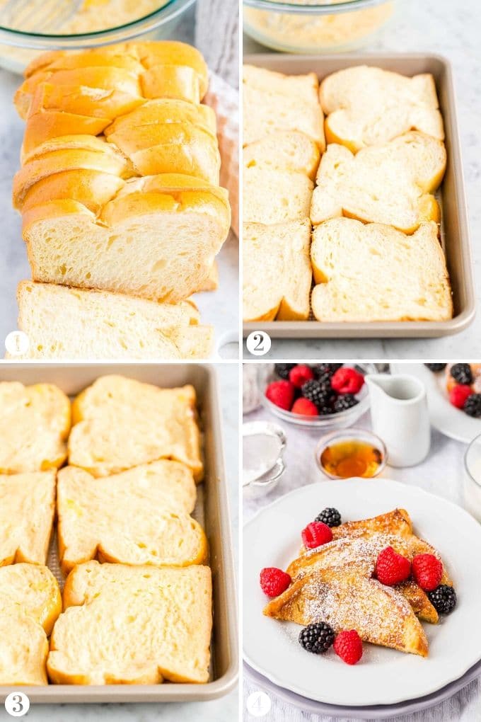 Comment faire du pain perdu étape par étape.
