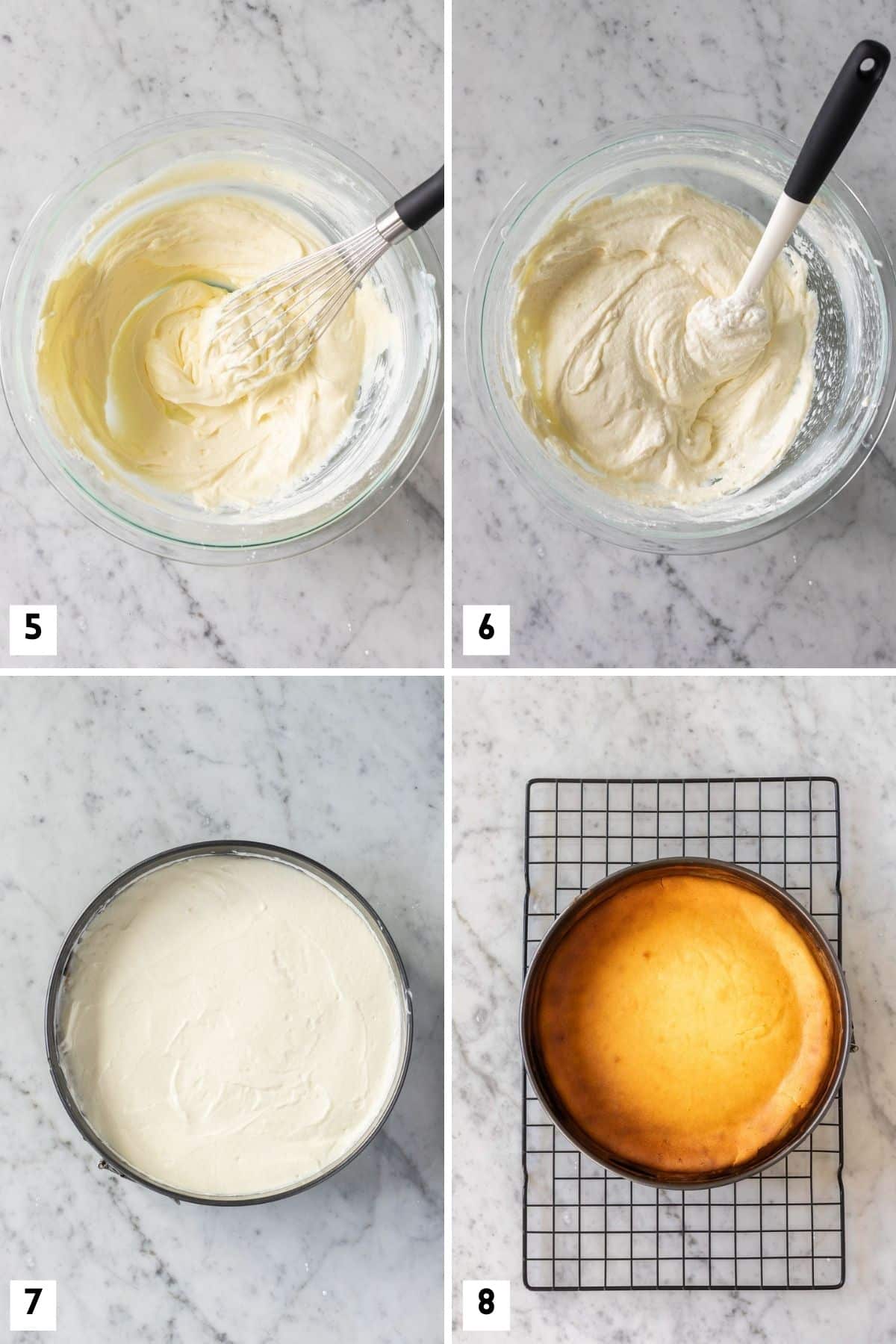 Plus d'étapes pour réaliser un cheesecake allemand.