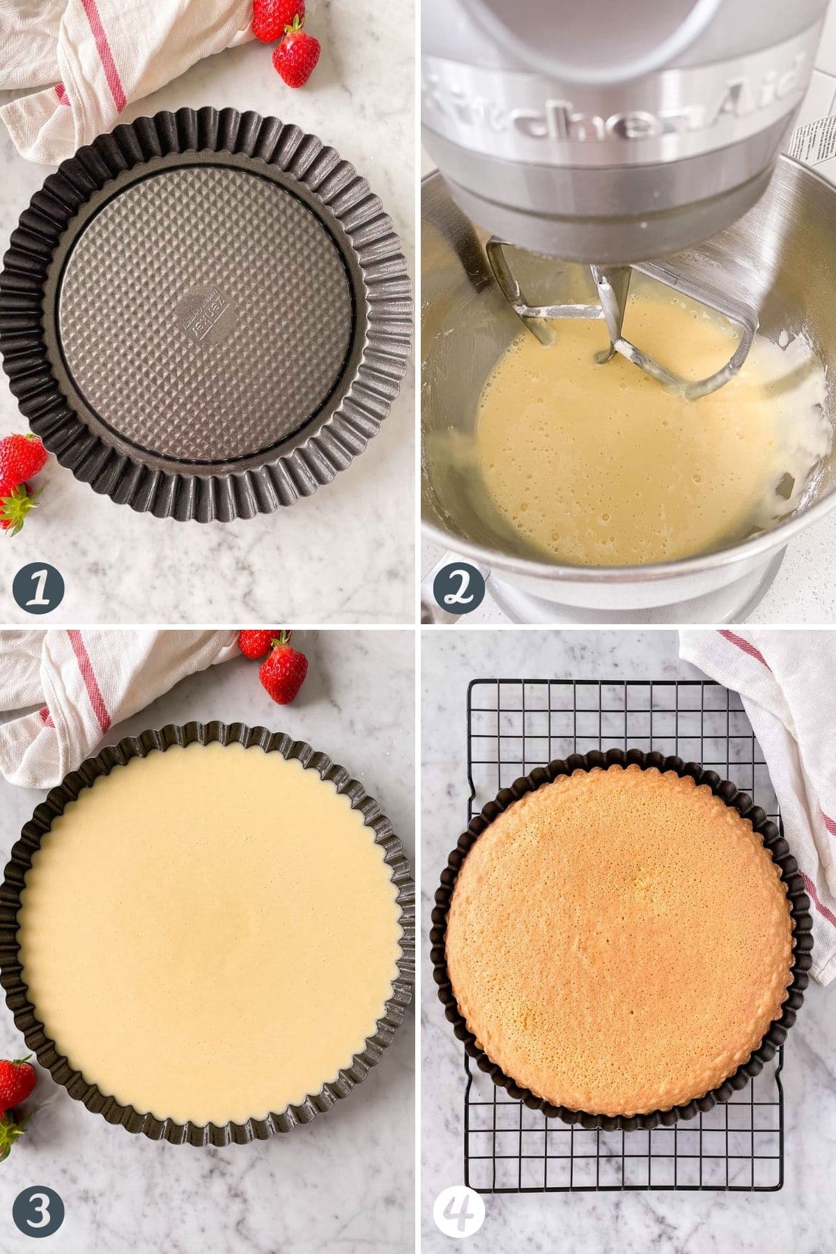 Étapes pour réaliser un gâteau éponge