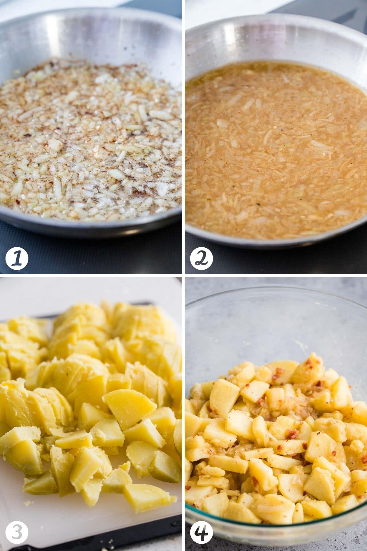 Étapes pour faire la salade de pommes de terre allemande