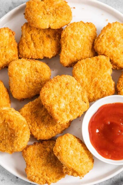 Nuggets de poulet congelés à la friteuse à air