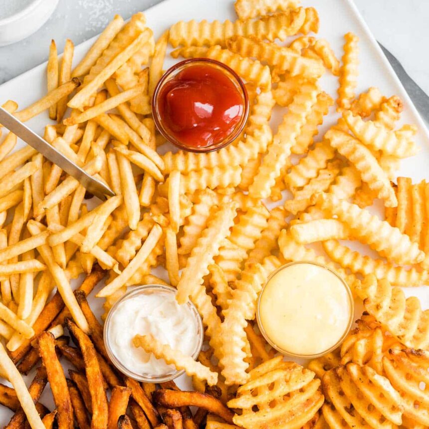 Pommes de terre frites surgelées à la friteuse à air