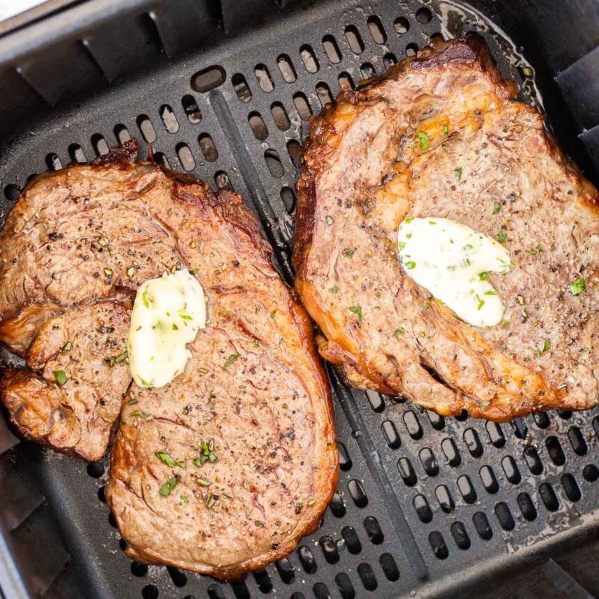 Steak de côte de boeuf à la friteuse à air
