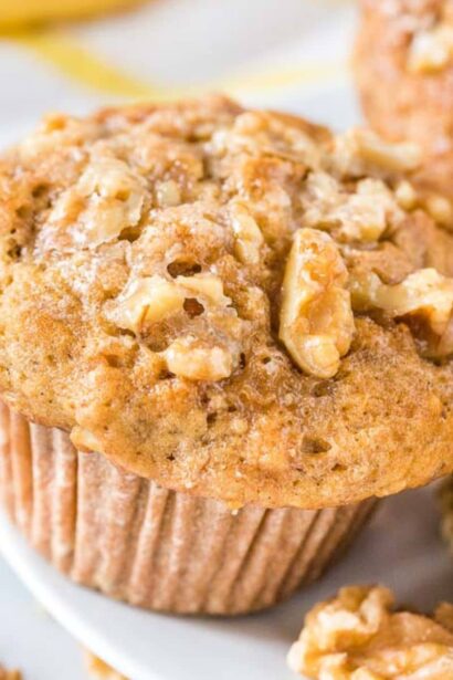 Muffins à la banane et aux noix
