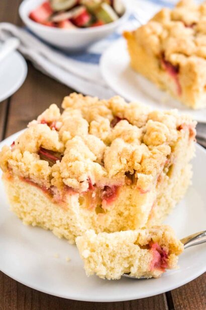 Gâteau au Café et à la Rhubarbe