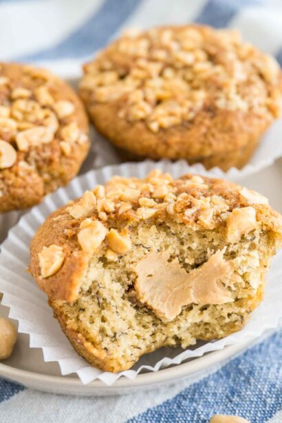 Muffins à la Banane et au Beurre de Cacahuète