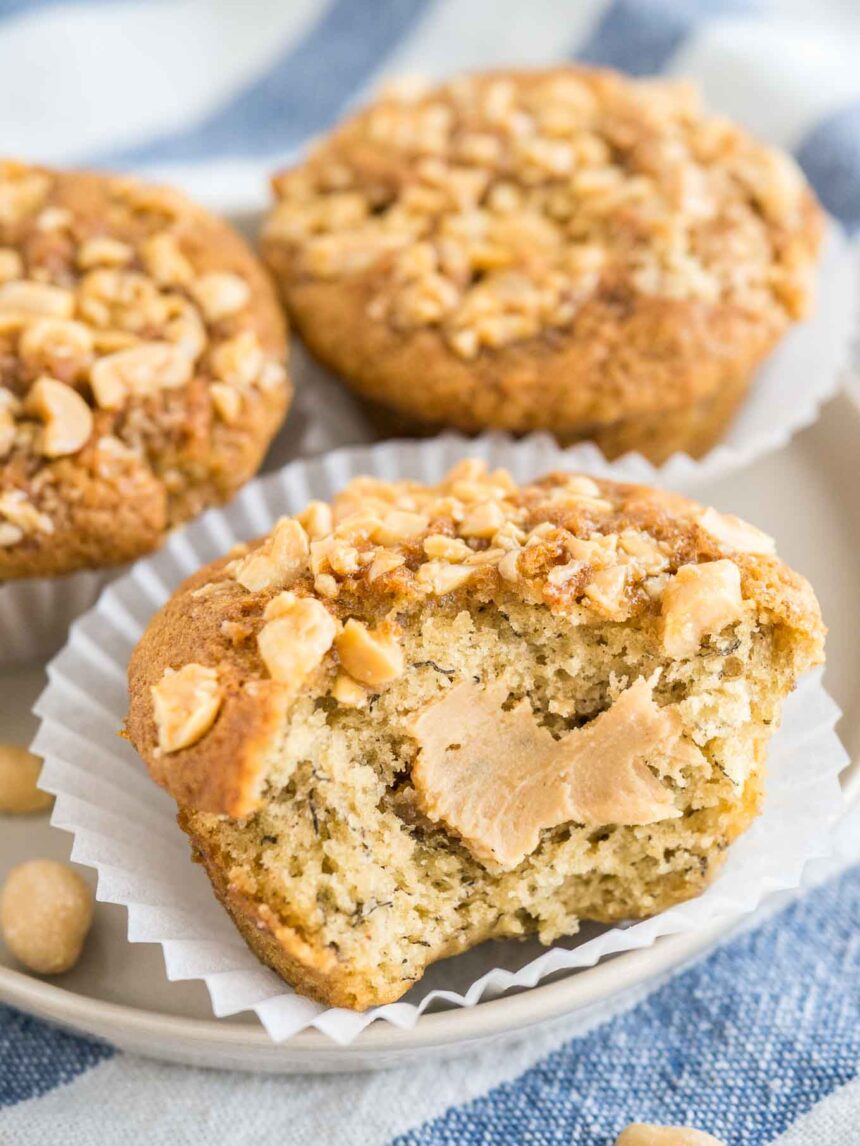 Muffins à la Banane et au Beurre de Cacahuète