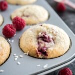 Muffins à la Noix de Coco et à la Framboise