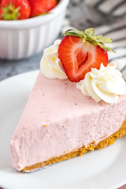 Gâteau au fromage aux fraises sans cuisson