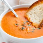 Soupe de tomates rôties