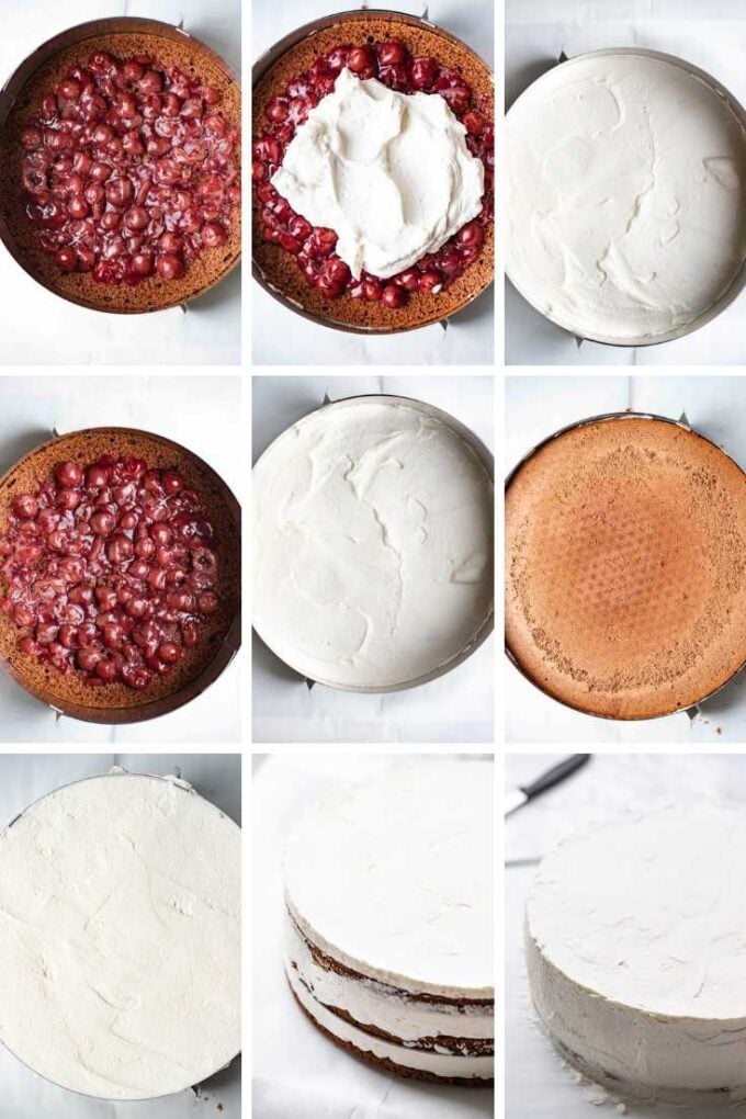 Comment assembler un gâteau Forêt-Noire