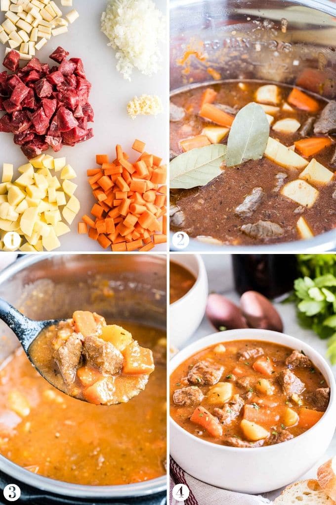 Comment préparer un ragoût de bœuf à la cocotte-minute étape par étape