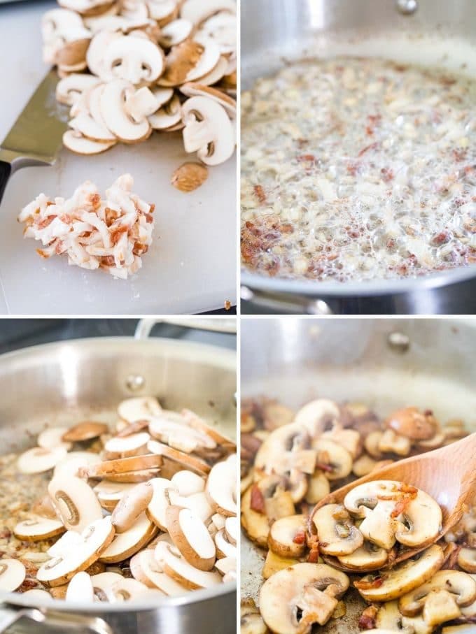 Comment préparer la sauce Jagerschnitzel - Collage
