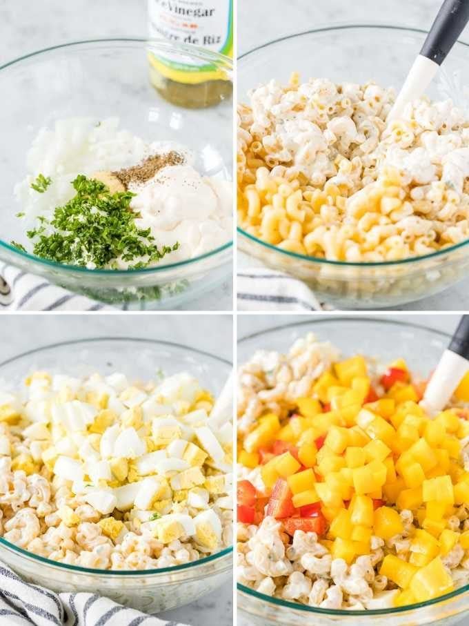 Comment faire une salade de macaroni - Collage