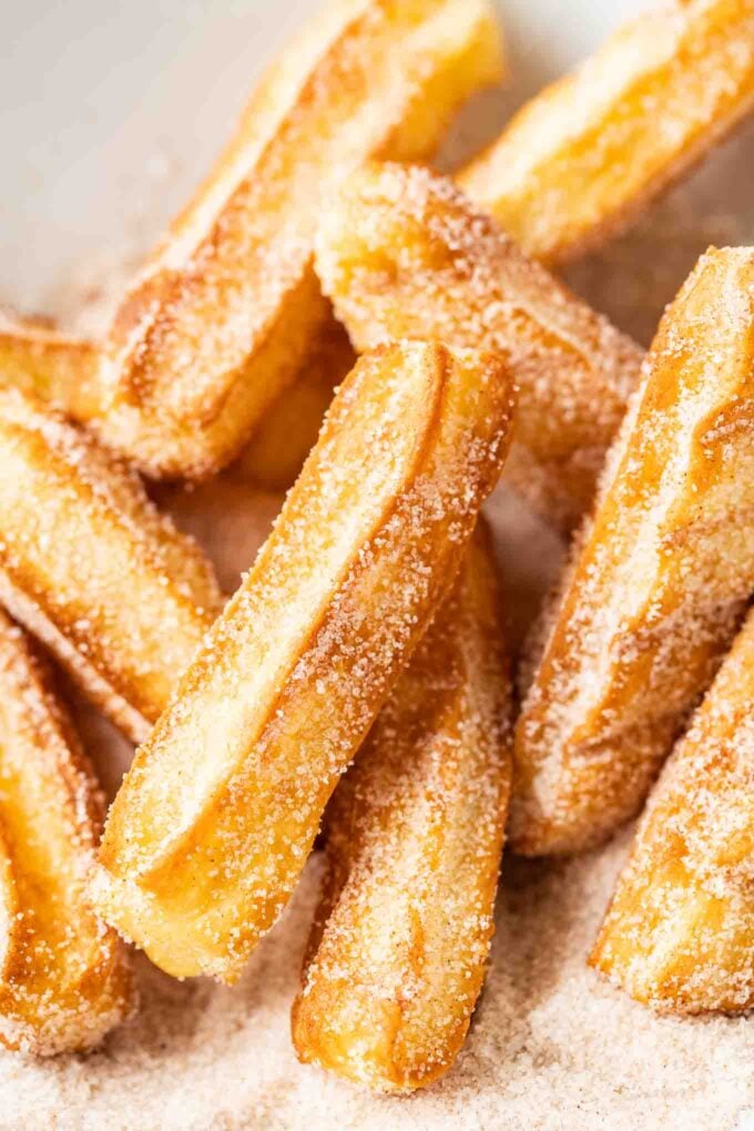 gros plan de churros sucrés