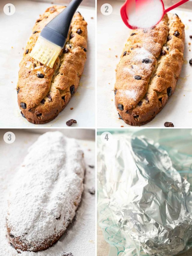 comment finir le collage du stollen cuit
