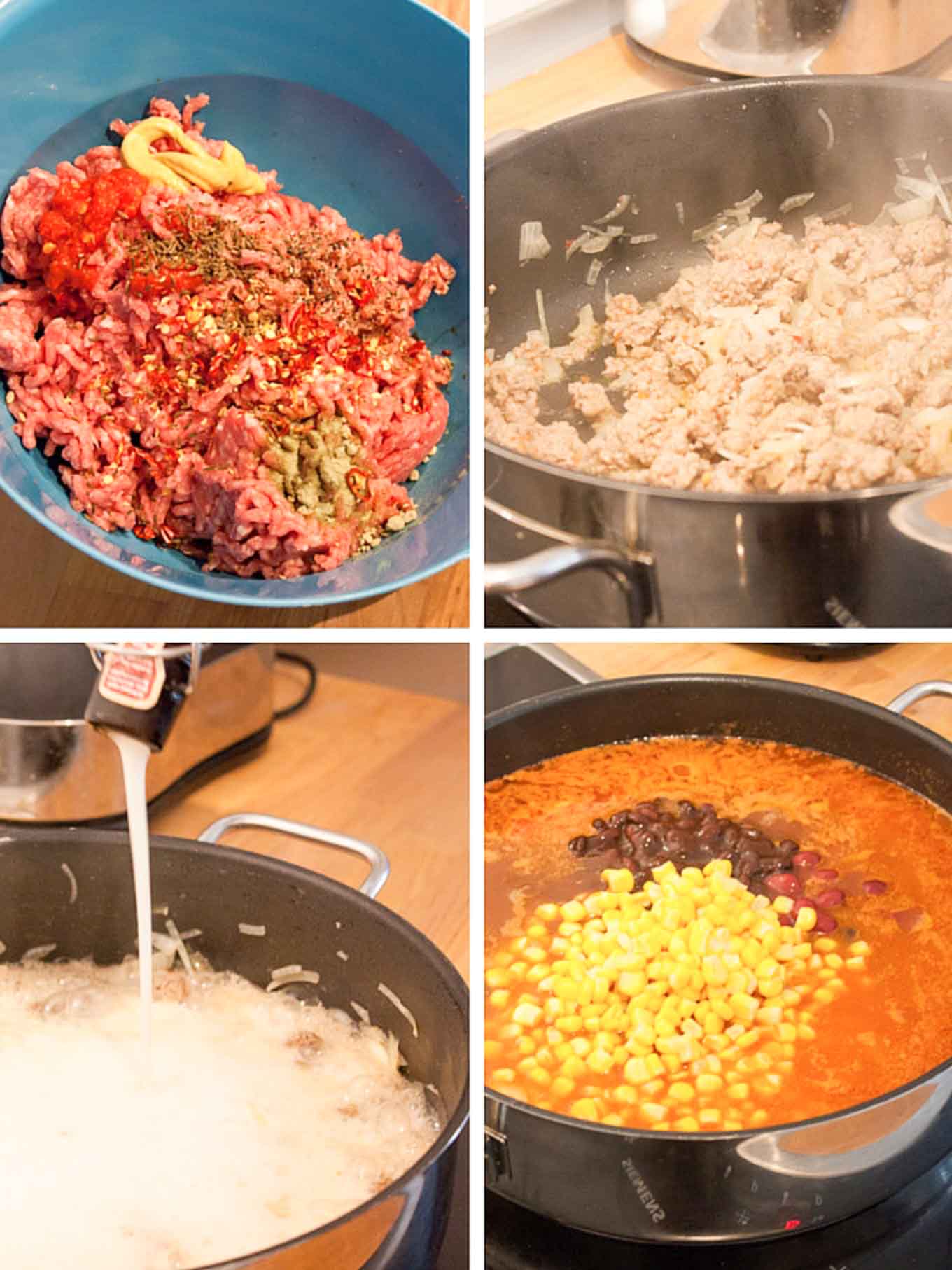 Le Chili con Carne à la bière est le plat préféré de mon mari quand ses amis viennent à la maison ! Un repas copieux à base de bière qui ravira à coup sûr tout le monde.