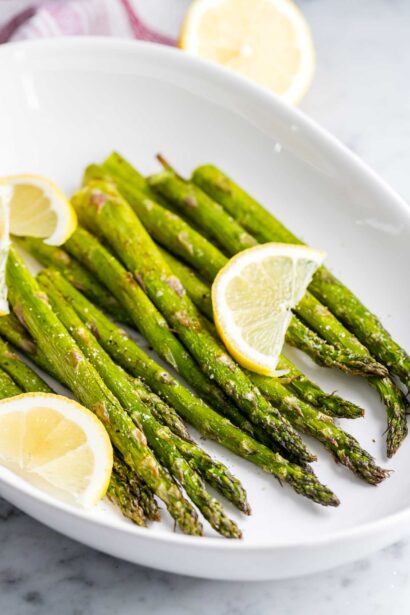 Asperges à la friteuse sans huile
