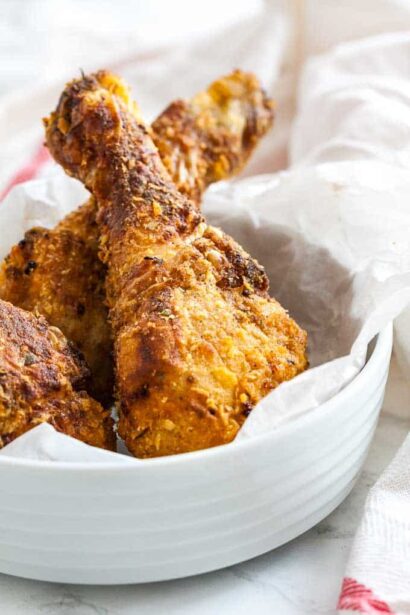 Poulet frit à la friteuse à air