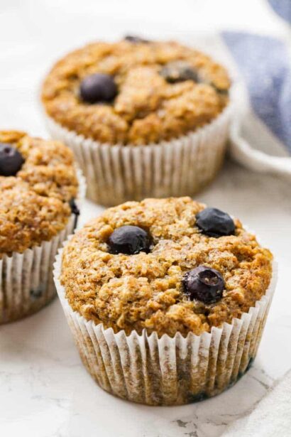 Muffins aux Bananes et Myrtilles