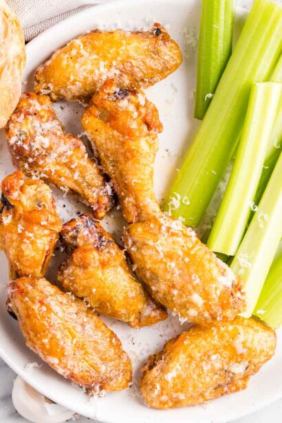 Sauce Ail et Parmesan pour Ailes de Poulet