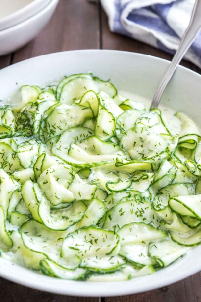 Recette de Salade de Concombre Allemande