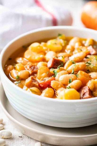 Soupe de jambon et de haricots à la mijoteuse