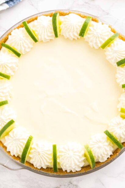 Tarte au Citron Vert Sans Cuisson