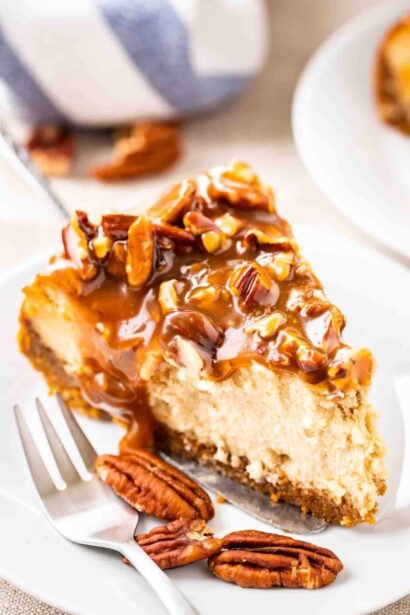 Tarte au fromage aux noix de pécan