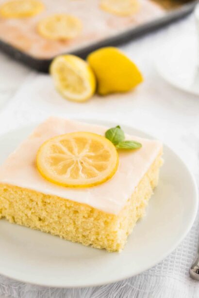 Recette de Gâteau à la Citron Facile en Plaque