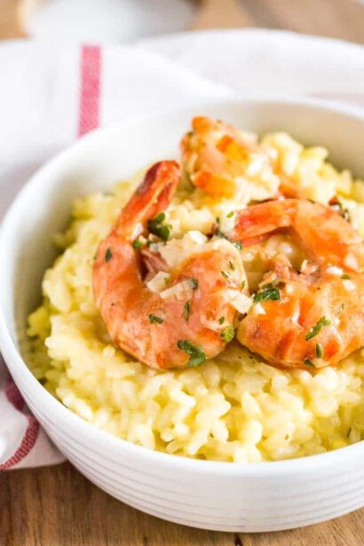 Risotto aux Crevettes et au Safran