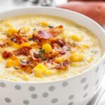 Soupe de maïs crémeuse au lard à la mijoteuse