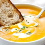 Soupe crémeuse de courge butternut